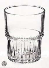 JB-102110 Waterglas Duralex empilable geribt stapelbaar 20cl - te bestellen per stuk