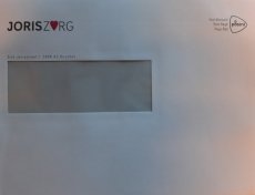 GL-330377 Enveloppen A5 met logo met venster en Port Betaald, gegomde sluiting (per doos) Couverteermachine