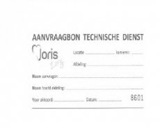 GL-001 Bonnenboekjes Technische Dienst