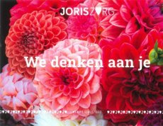 GL-JZ4002 Kaart We denken aan je - bloemen