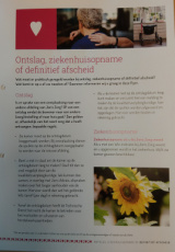 GL-Ontslag ziekenhuis opname / definitief afscheid
