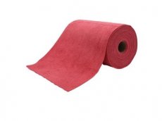 Microvezeldoek rood 30 x 30 cm op rol / 80 stuks