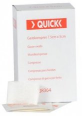 Quick Gaaskompres steriel (7,5x5cm-1/16) (16st.)